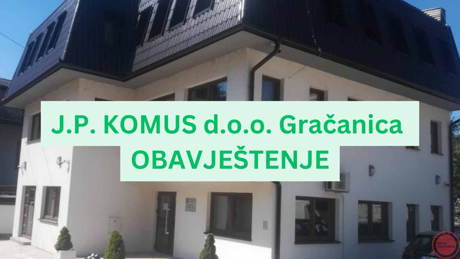 J.P. Komus Gračanica traži administrativnog radnika i osoblje za parking službu