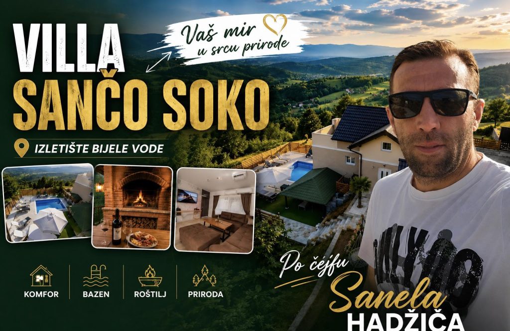 Sanel Hadžić napravio luksuznu oazu na Bijelim Vodama, pogledajte kako izgleda Villa SANČO!