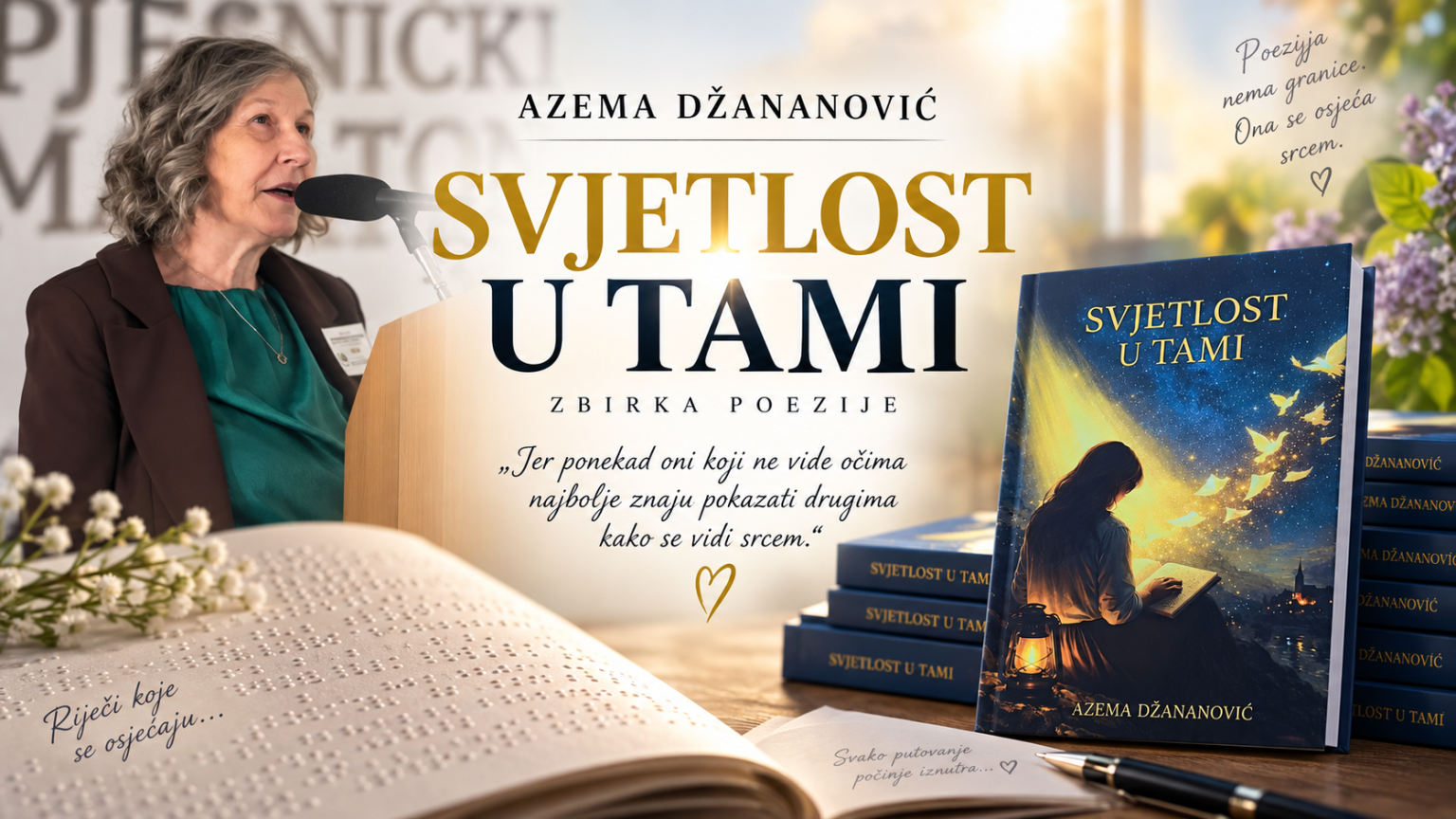 Kada srce vidi ono što oči ne mogu: Dirljiva priča Azeme Džananović i njene „Svjetlosti u tami“